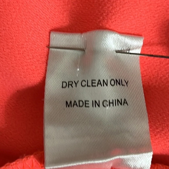 Adelyn Rae Flower Garden Neon Coral Dress - Size Medium - Picture 8 of 8